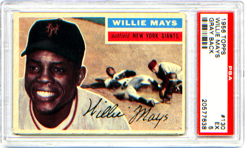1956 Topps #130 Willie Mays PSA 5 product photo